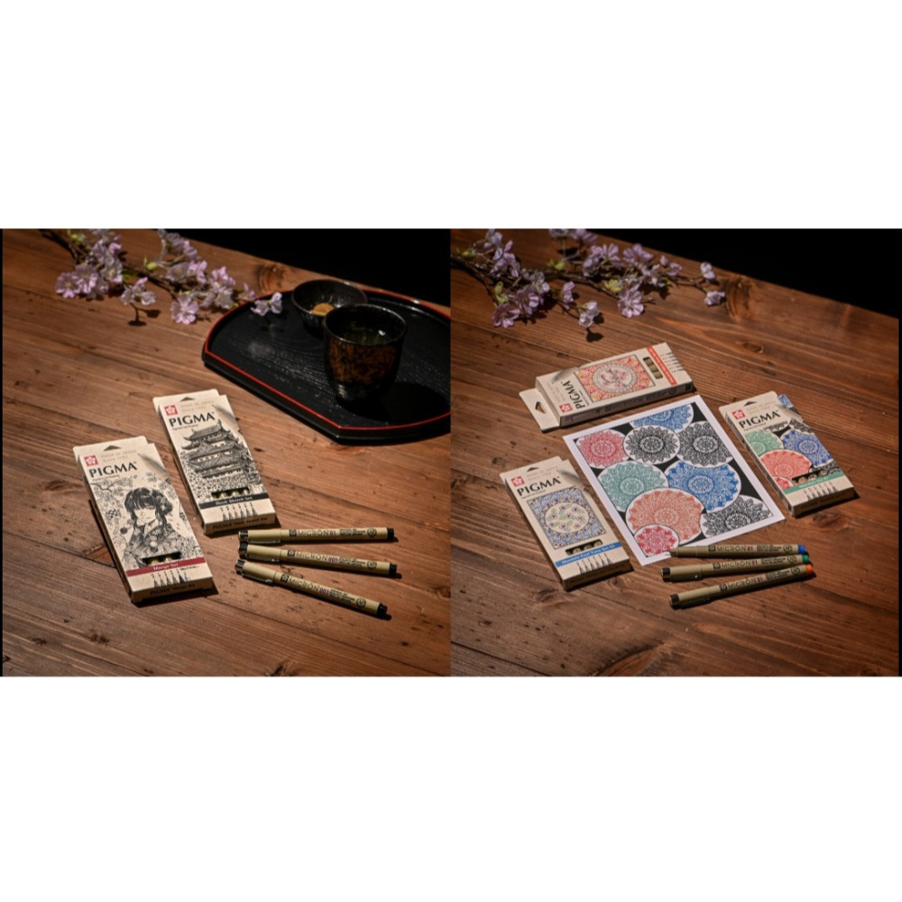 藝城美術~ 日本 SAKURA 櫻花 PIGMA MICRON 筆格邁代針筆  6支入套組 新包裝 5種新組合-細節圖3