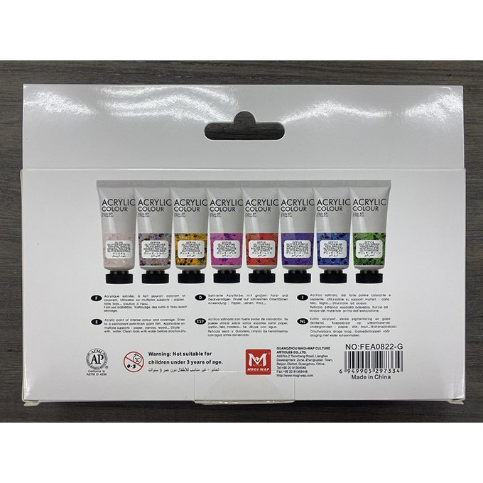 藝城美術~ ART RANGER壓克力顏料 22ML 丙烯畫顏料 四種 8色/盒 ACRYLIC COLOUR-細節圖10