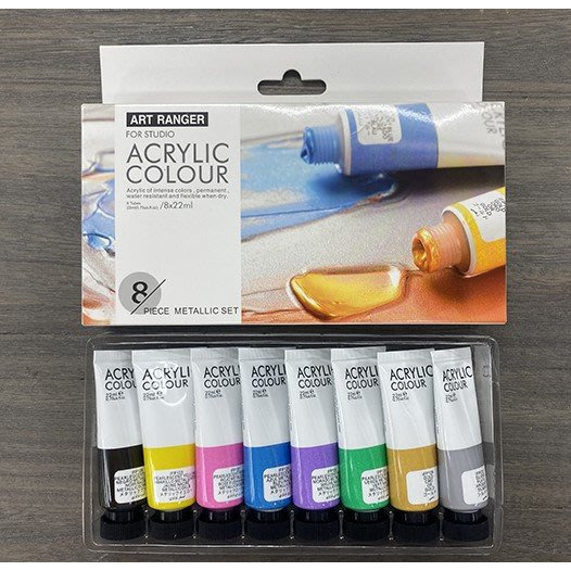 藝城美術~ ART RANGER壓克力顏料 22ML 丙烯畫顏料 四種 8色/盒 ACRYLIC COLOUR-規格圖10