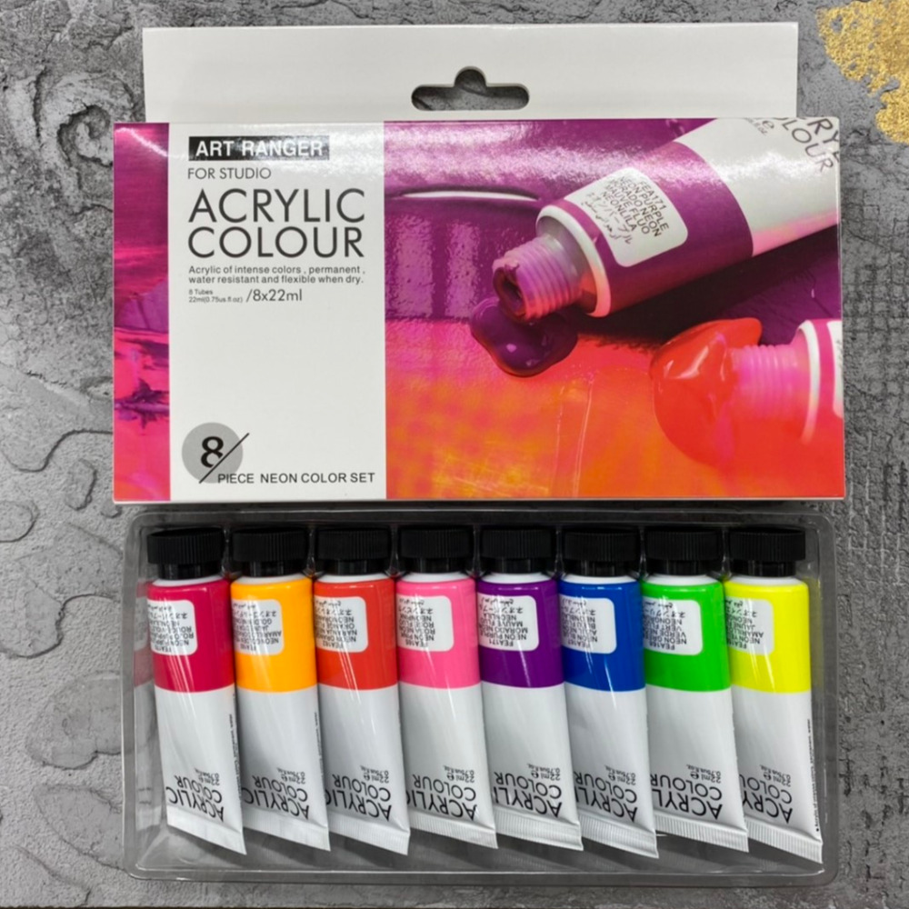 藝城美術~ ART RANGER壓克力顏料 22ML 丙烯畫顏料 四種 8色/盒 ACRYLIC COLOUR-規格圖10