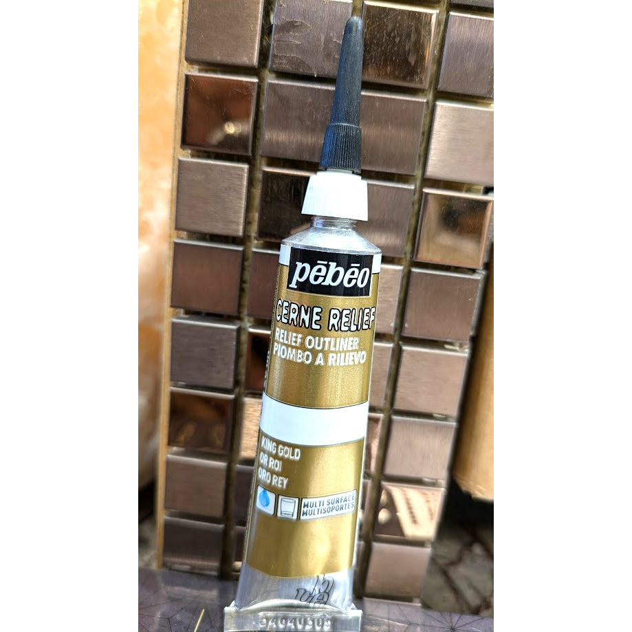 藝城美術~法國 Pebeo 貝比歐 玻璃彩繪勾邊線筆 玻璃邊條顏料 自然乾（免燒）系列20ml-細節圖2