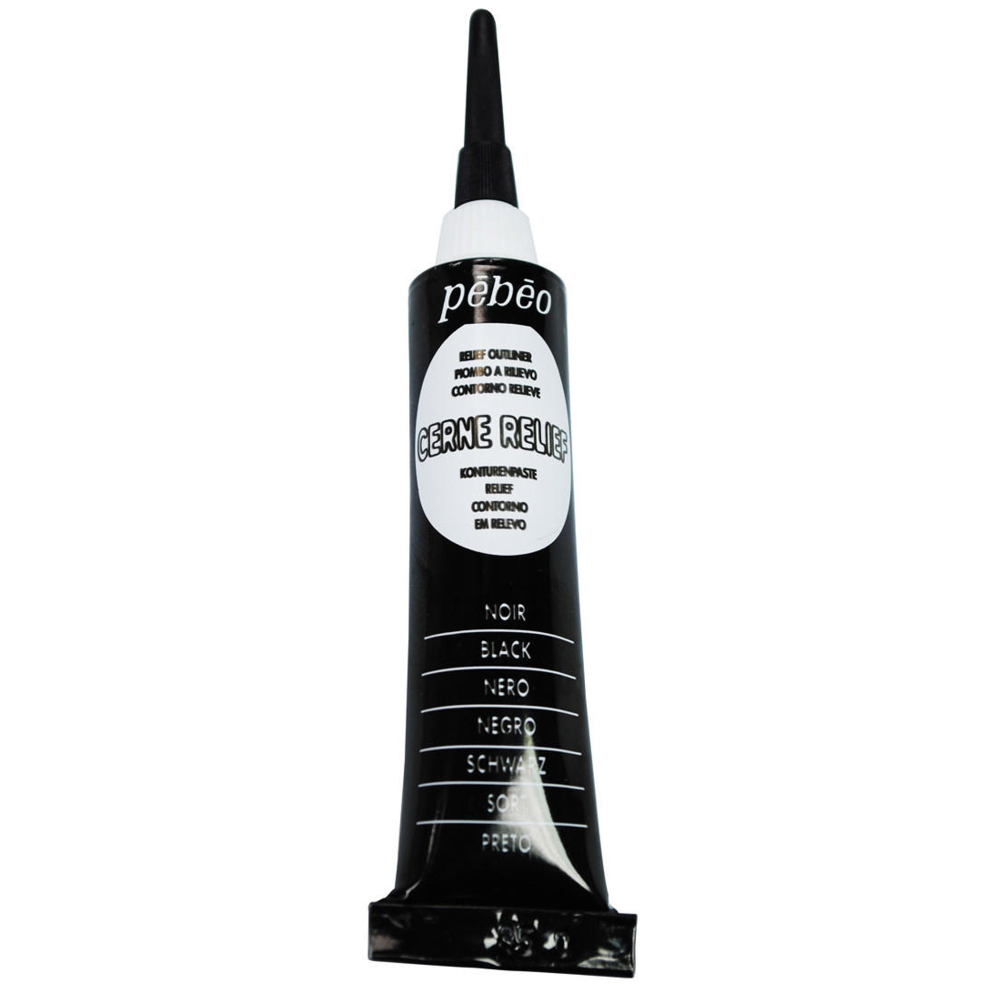 藝城美術~法國 Pebeo 貝比歐 玻璃彩繪勾邊線筆 玻璃邊條顏料 自然乾（免燒）系列20ml-細節圖5