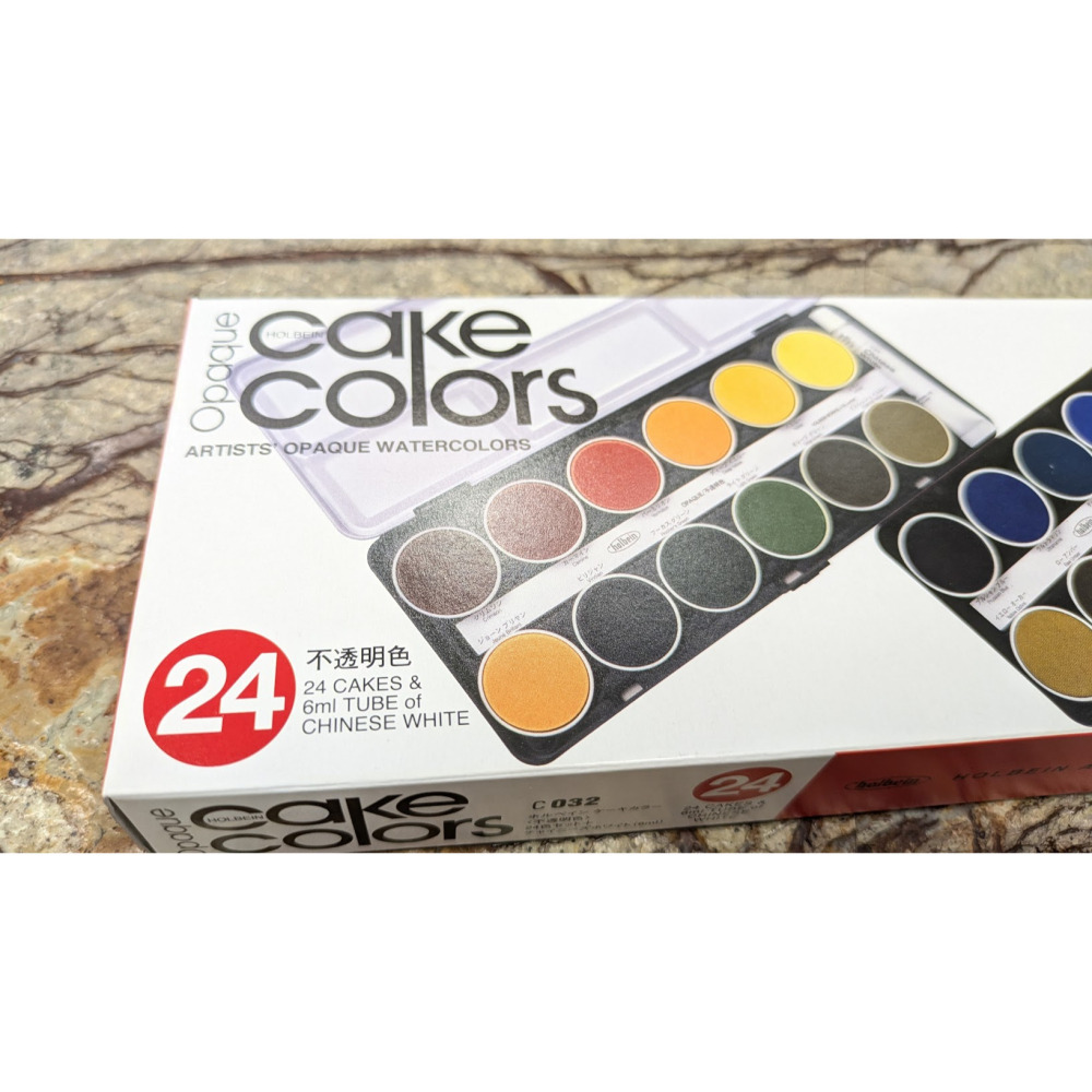 藝城美術~好賓 Opaque Cake Colors不透明固形水彩顏料 粉餅 12/24色鐵盒組-細節圖5