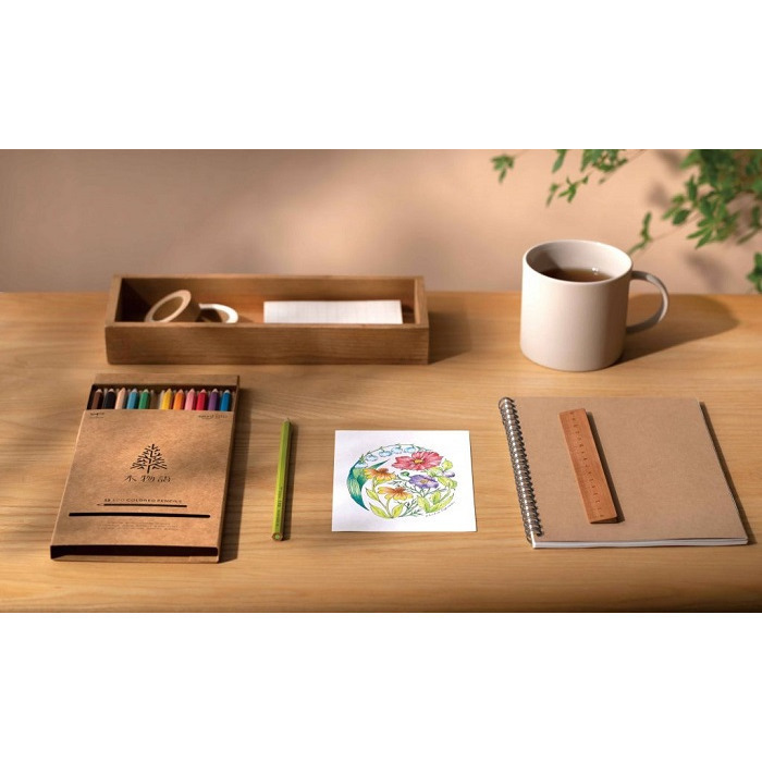 藝城美術~Tombow「木物語」色鉛筆🌲 限定🌟 木物語色鉛筆12色紙盒  呈現濃郁、順滑筆觸的色鉛筆 全面更新-細節圖6