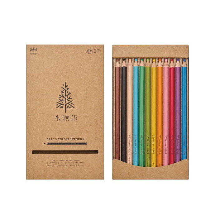 藝城美術~Tombow「木物語」色鉛筆🌲 限定🌟 木物語色鉛筆12色紙盒  呈現濃郁、順滑筆觸的色鉛筆 全面更新-細節圖9