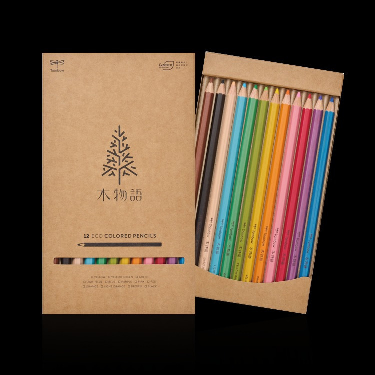 藝城美術~Tombow「木物語」色鉛筆🌲 限定🌟 木物語色鉛筆12色紙盒  呈現濃郁、順滑筆觸的色鉛筆 全面更新-細節圖11