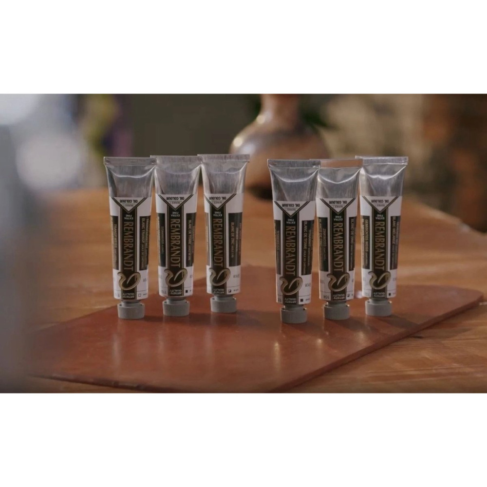 藝城美術~ 荷蘭 Rembrandt 林布蘭 油畫顏料 150ML 大條#105鈦白-細節圖2