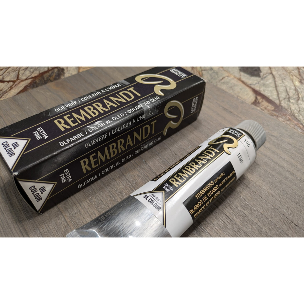 藝城美術~ 荷蘭 Rembrandt 林布蘭 油畫顏料 150ML 大條#105鈦白-細節圖10