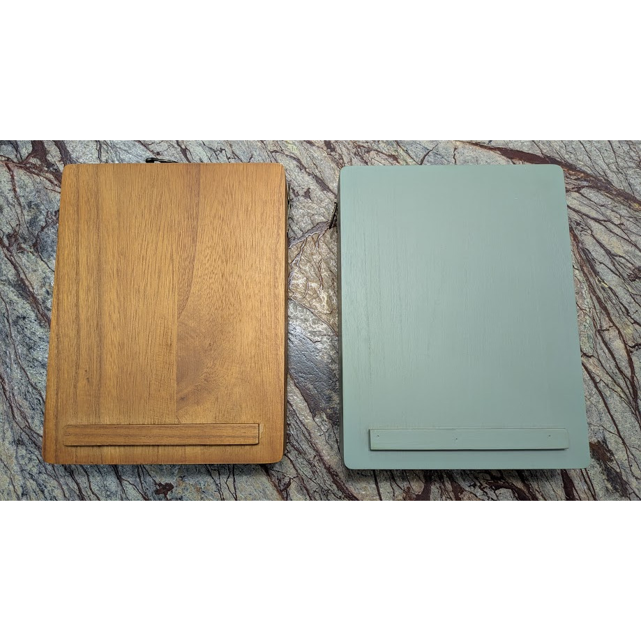 藝城美術~ F&G 寫作收納木盒 攜帶型小畫箱 木質滑順 畫架 攜帶外出 附背帶 三種顏色-細節圖9