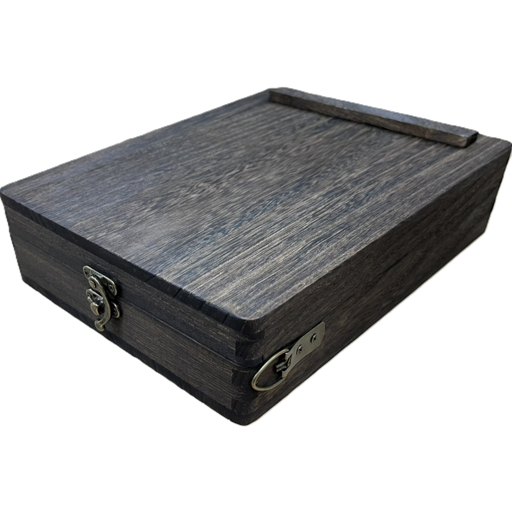 藝城美術~ F&G 寫作收納木盒 攜帶型小畫箱 木質滑順 畫架 攜帶外出 附背帶 三種顏色-規格圖11