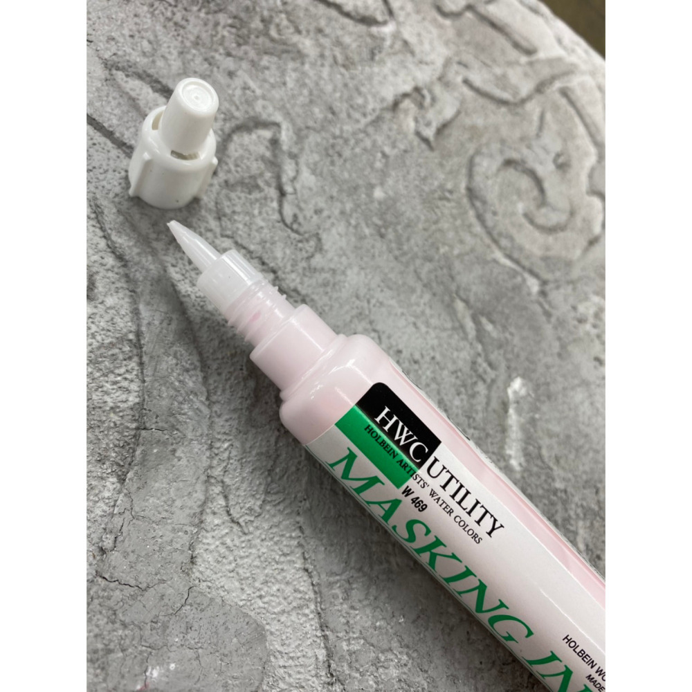 藝城美術~日本 Holbein 好賓 水彩留白筆 留白膠 25ml W469-細節圖2