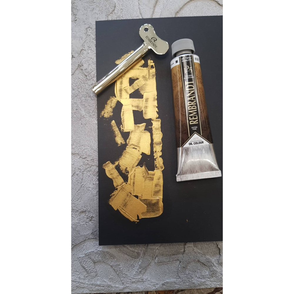 藝城美術~💎林布蘭125周年紀念 林布蘭金色油畫顏料禮盒40ML 買就送 金屬擠壓器 限量~~-細節圖2