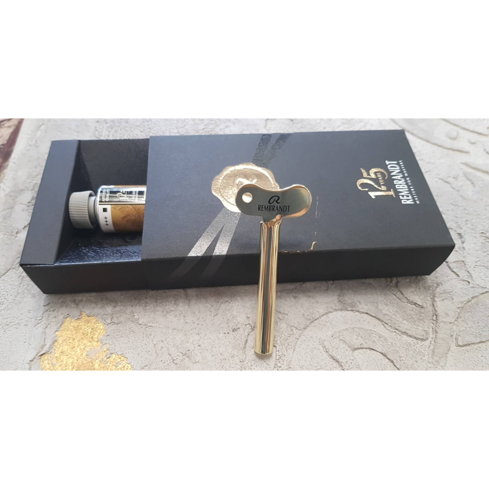 藝城美術~💎林布蘭125周年紀念 林布蘭金色油畫顏料禮盒40ML 買就送 金屬擠壓器 限量~~-細節圖6