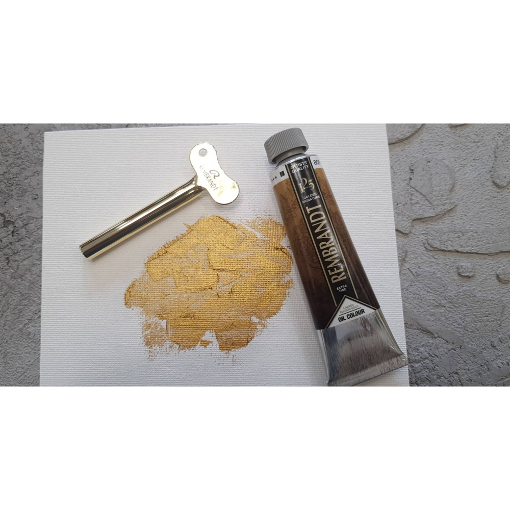 藝城美術~💎林布蘭125周年紀念 林布蘭金色油畫顏料禮盒40ML 買就送 金屬擠壓器 限量~~-細節圖7