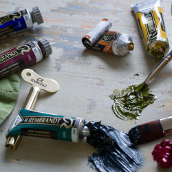 藝城美術~💎林布蘭125周年紀念 林布蘭金色油畫顏料禮盒40ML 買就送 金屬擠壓器 限量~~-細節圖10