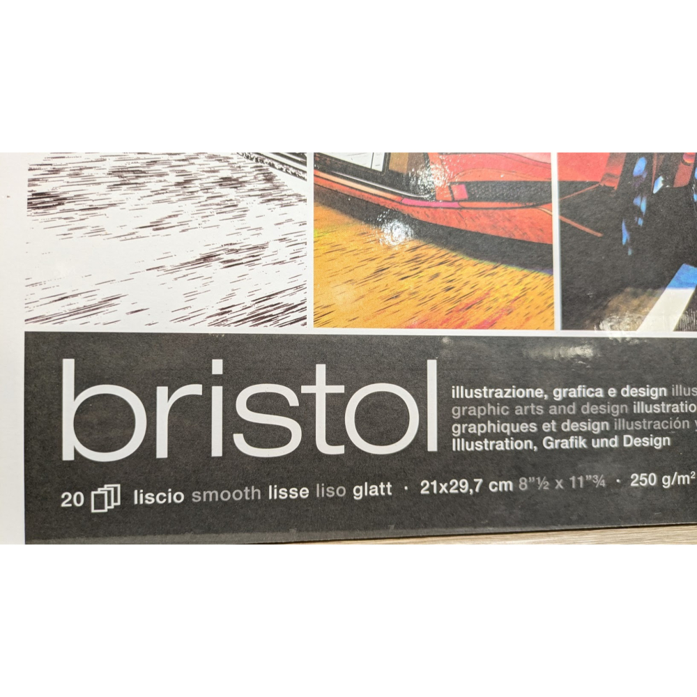 藝城美術 ~ FABRIANO Bristol 漫畫速寫繪圖本 250G 20張A4/A3 超滑順的紙張表面，耐磨擦-細節圖3