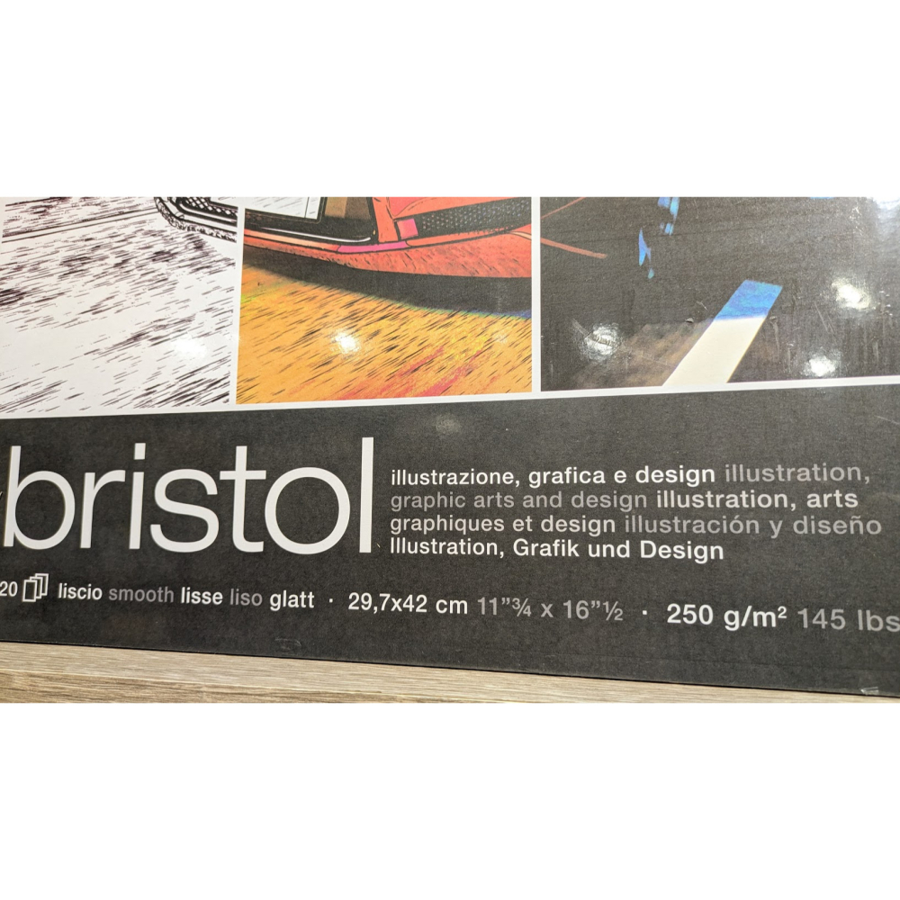 藝城美術 ~ FABRIANO Bristol 漫畫速寫繪圖本 250G 20張A4/A3 超滑順的紙張表面，耐磨擦-細節圖4