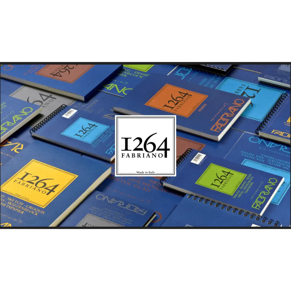 藝城美術~Fabriano 法比亞諾 1264 BLACK 黑色繪圖本 雙環 A5 A4 適用 珠光 金屬色等媒材-細節圖5