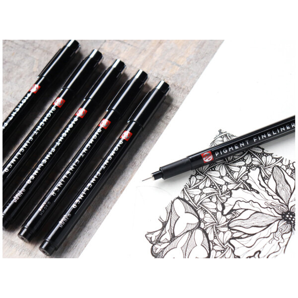 藝城美術~Talens LIGHTFAST PIGMENT FINELINER 代針筆 3支/6支組 耐光 不褪色 新品-細節圖2