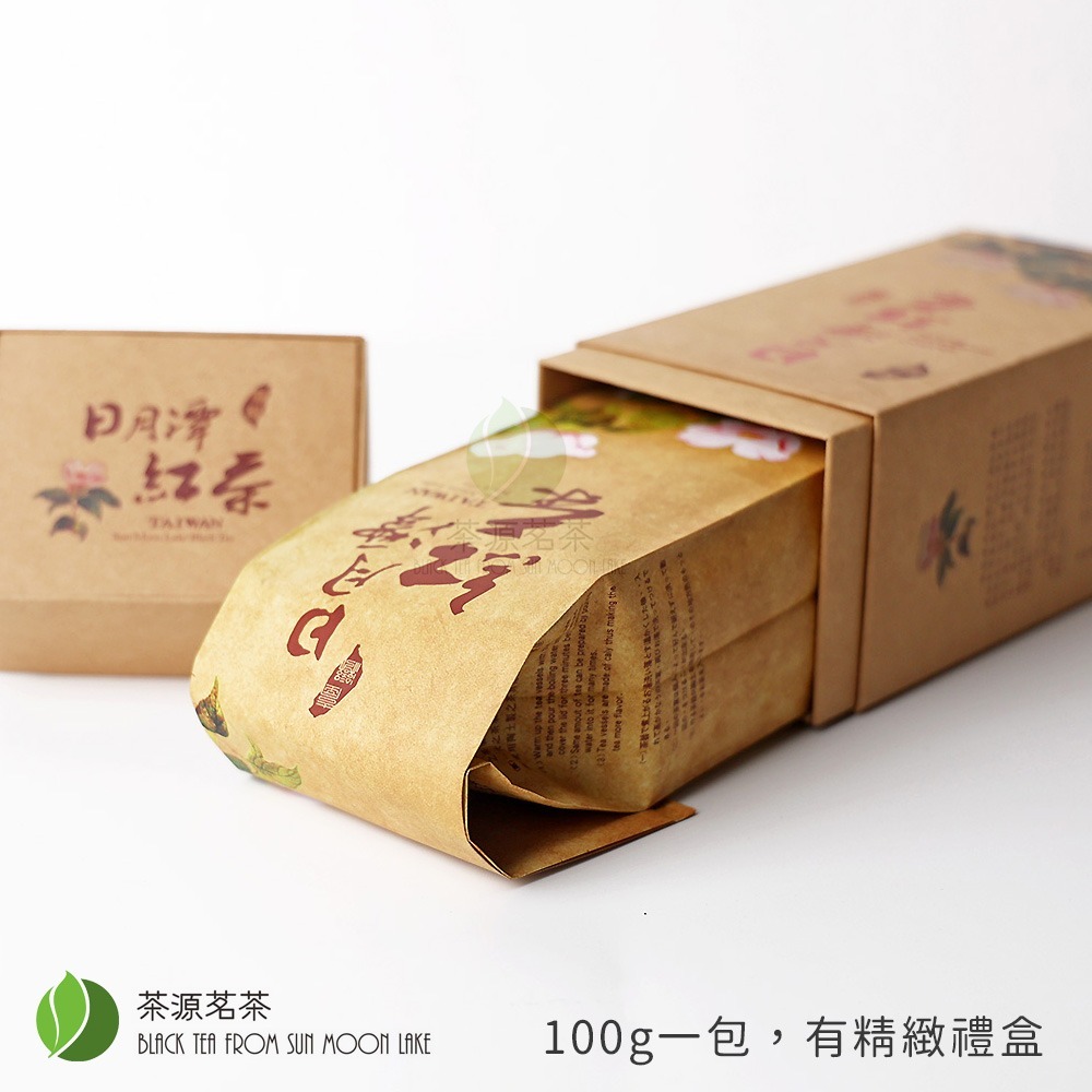 【茶源茗茶】日月潭紅韻紅茶 100g 手採一芯二葉嫰採 禮盒包裝-細節圖2