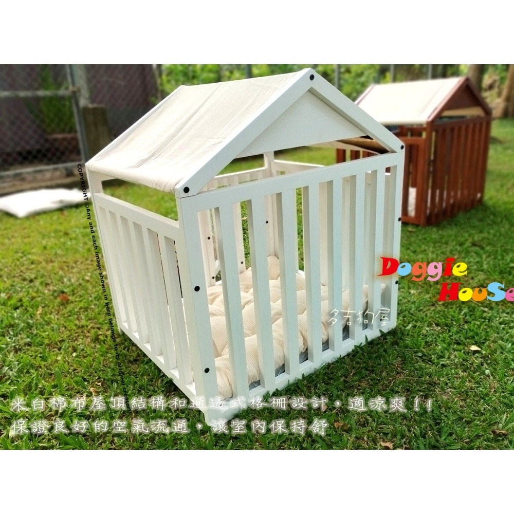 【多吉狗屋】中型犬貓 原木狗屋 🐶高質感實木狗籠 寵物木屋 台灣現貨 | 土狗貴賓貓窩 籠舍推薦-細節圖3