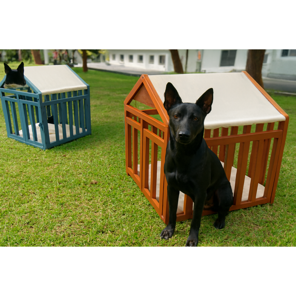 【多吉狗屋】中型犬貓 原木狗屋 🐶高質感實木狗籠 寵物木屋 台灣現貨 | 土狗貴賓貓窩 籠舍推薦-細節圖8