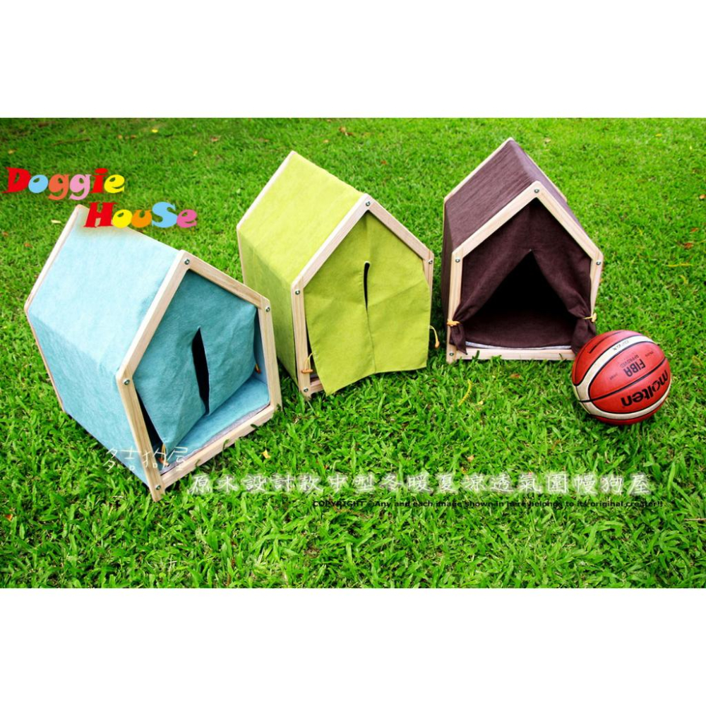 【多吉狗屋】中型原木狗屋 實木 ｜ 臘腸 貴賓犬貓 適用 ｜ 透氣圍幔設計 寵物窩籠 ｜ 大特價！-細節圖8