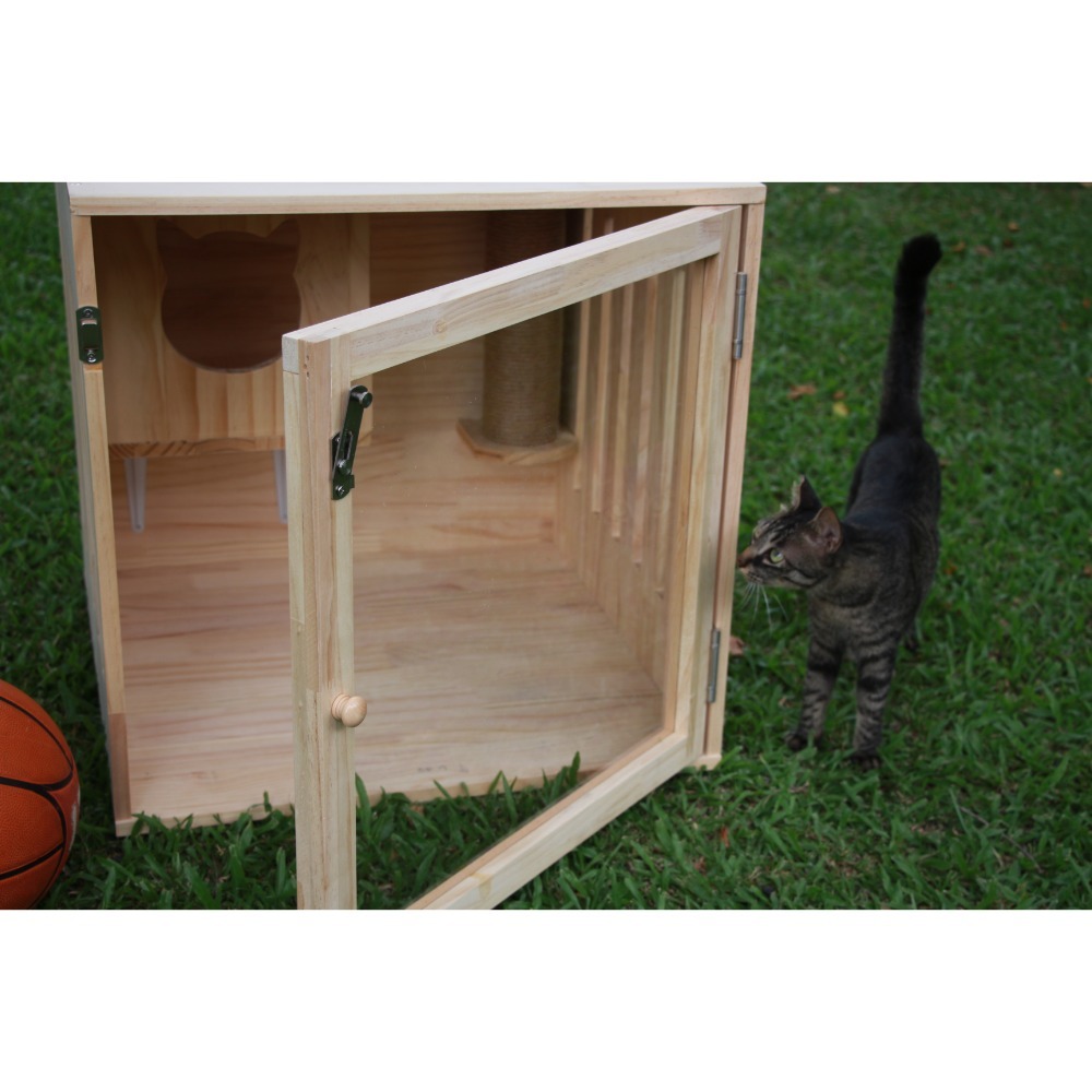 +內側小貓窩+貓爬柱+萬向輪