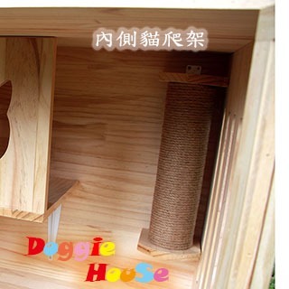 [🔥 特價中] 絕美透明貓籠 ｜ 大型樟子松貓爬架 實木貓屋 ｜ 貓狗通用 小狗適用 【多吉狗屋】-規格圖7