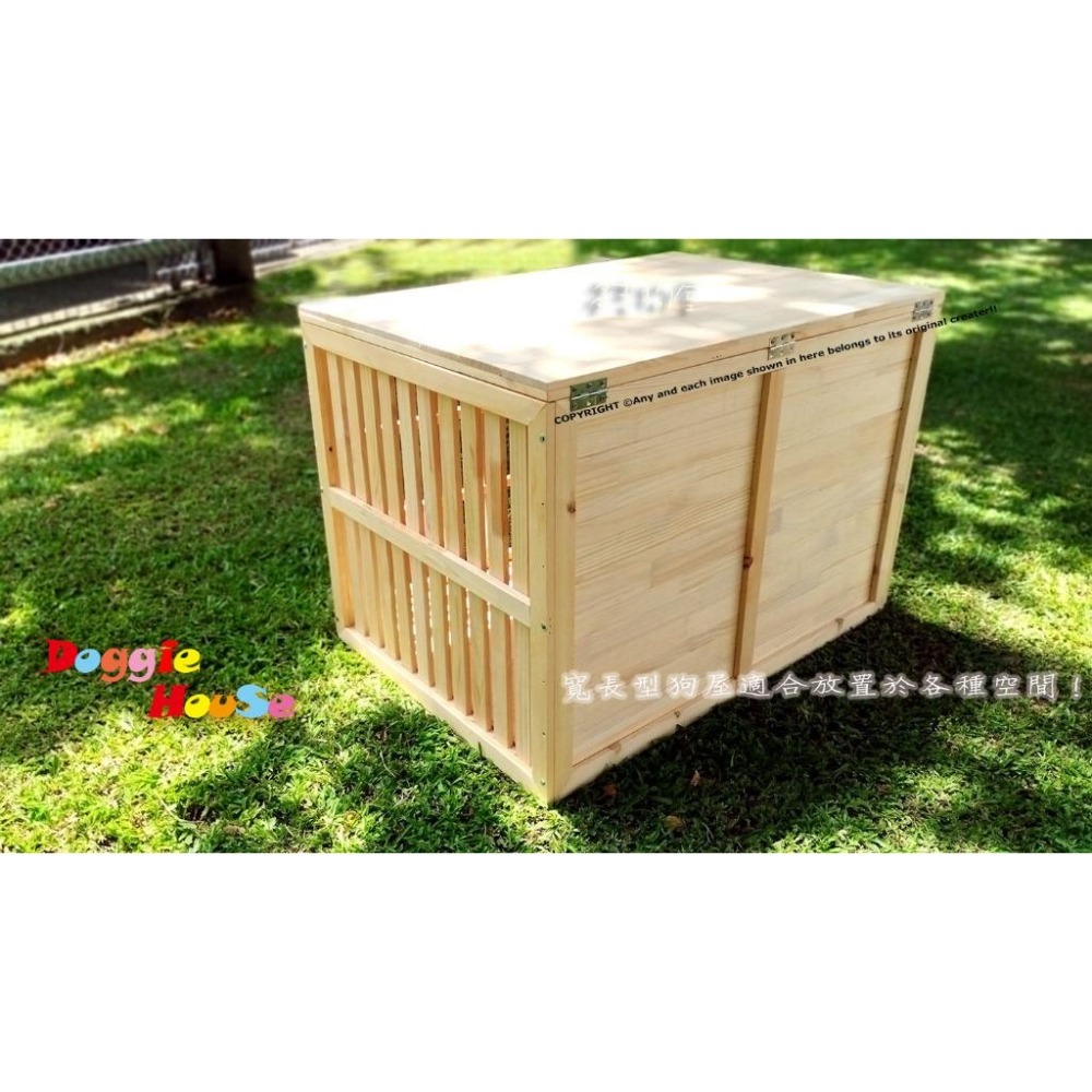 【多吉狗屋】超大型原木狗屋 樟子松 ｜ 防水加厚平頂 實木狗籠 ｜ 大型犬 米克斯 哈士奇 推薦-細節圖9
