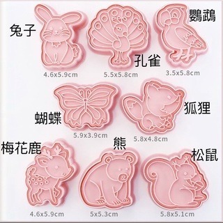 New妞餅舖～49動物系列 造型手工餅乾 兔子 孔雀 鸚鵡 蝴蝶 狐狸 熊 梅花鹿 松鼠 婚禮 第二次出場 奶油餅乾-細節圖2