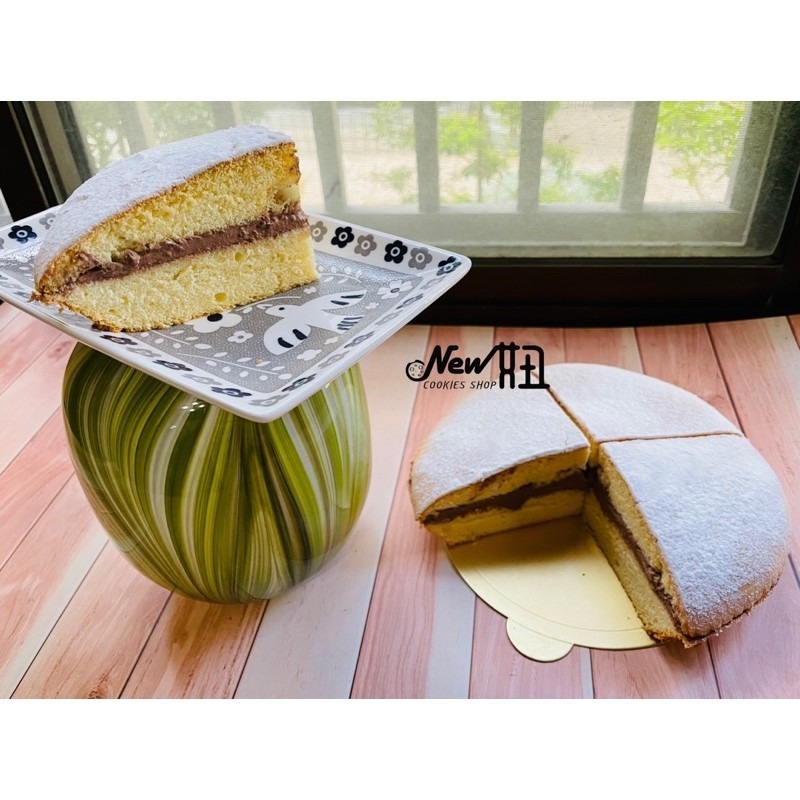New妞餅舖～波士頓蛋糕 8寸(原味蛋糕體)-細節圖2