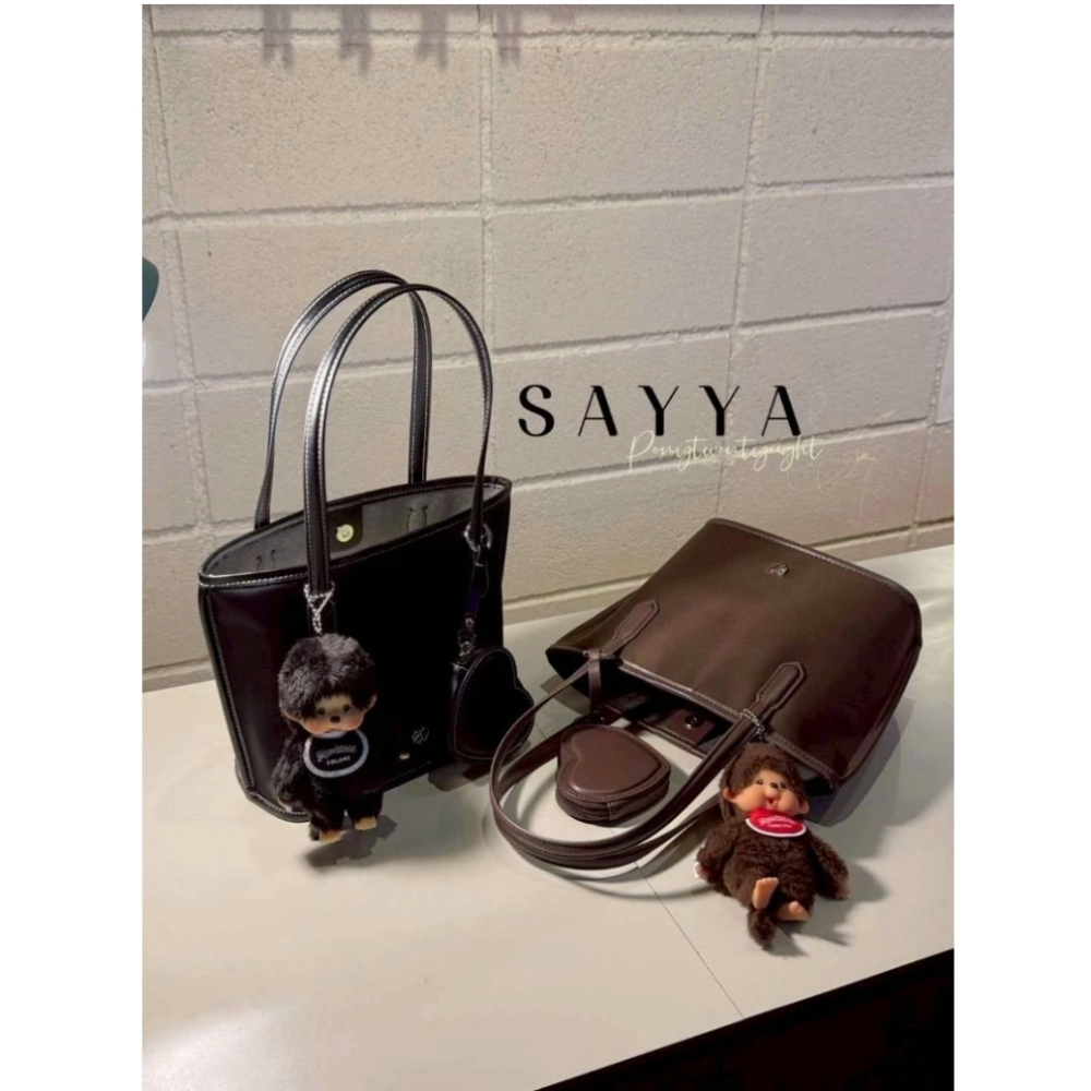 泰國🇹🇭pony包包 Say-ya系列正品預購 尼龍托特包 附卡愛心-細節圖7