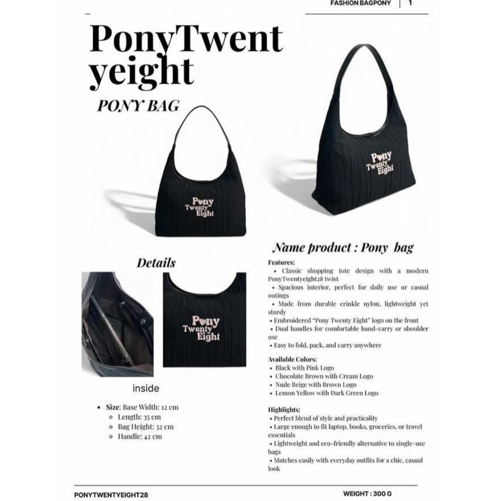 泰國🇹🇭pony包包 Hobo系列正品預購 兩用肩背包-細節圖2