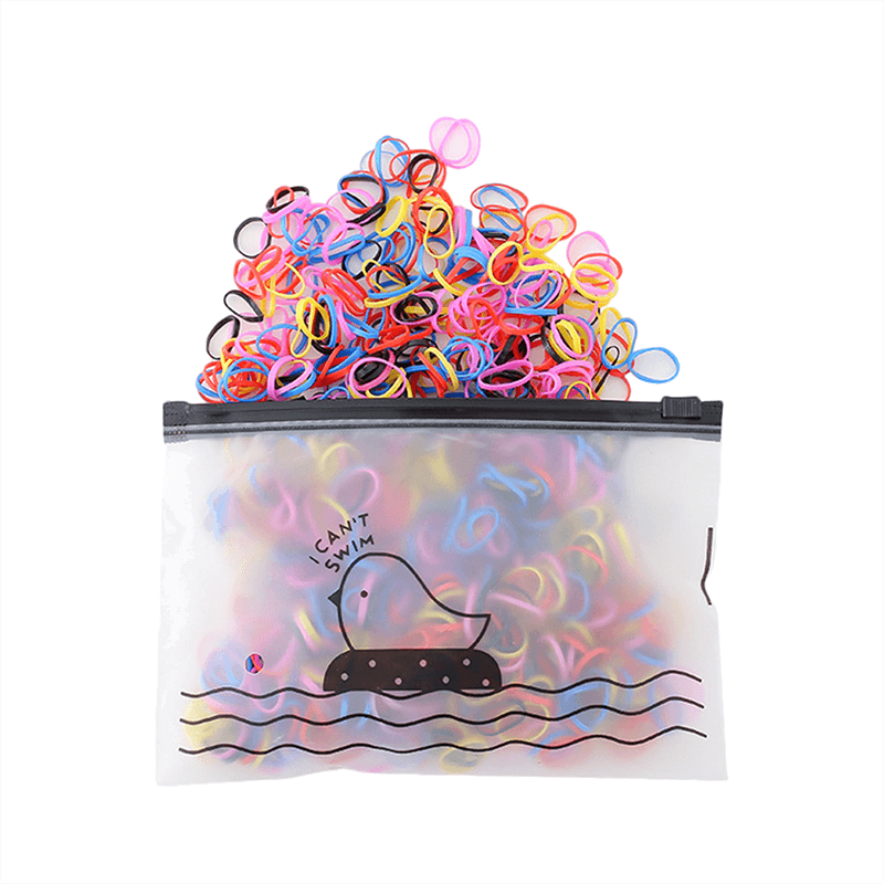 綁髮橡皮筋 500條【178小舖】一次性橡皮筋 兒童橡皮筋 兒童髮圈 螺紋髮圈 拇指髮圈 高彈力髮圈 橡皮筋 髮圈-規格圖9