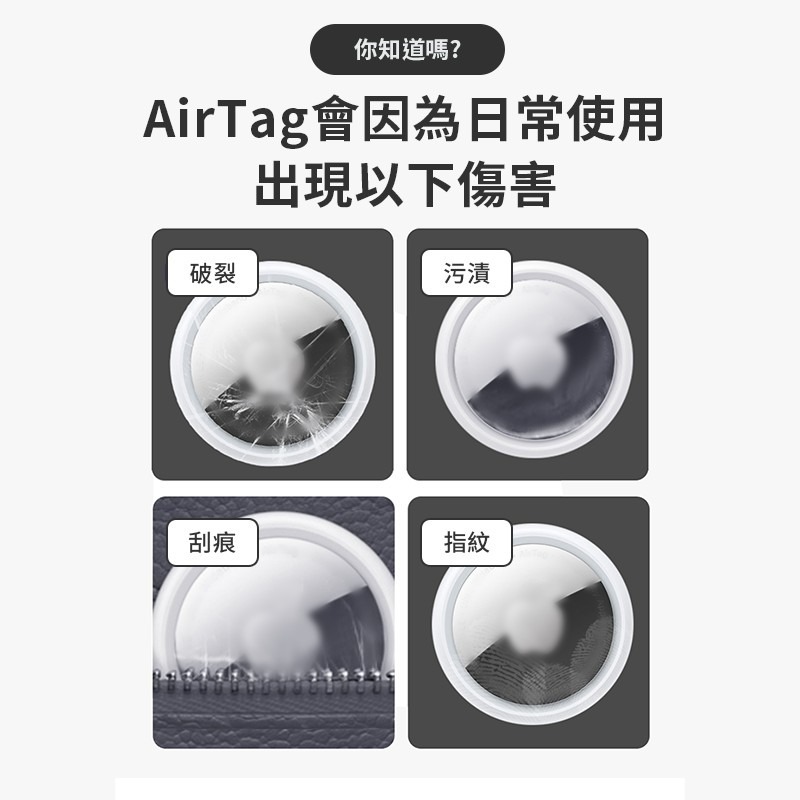 AirTag 保護膜 高清膜【178小舖】水凝膜 保護貼 防刮 AirTags 定位神器 水凝保護貼 定位器 防刮膜-細節圖3