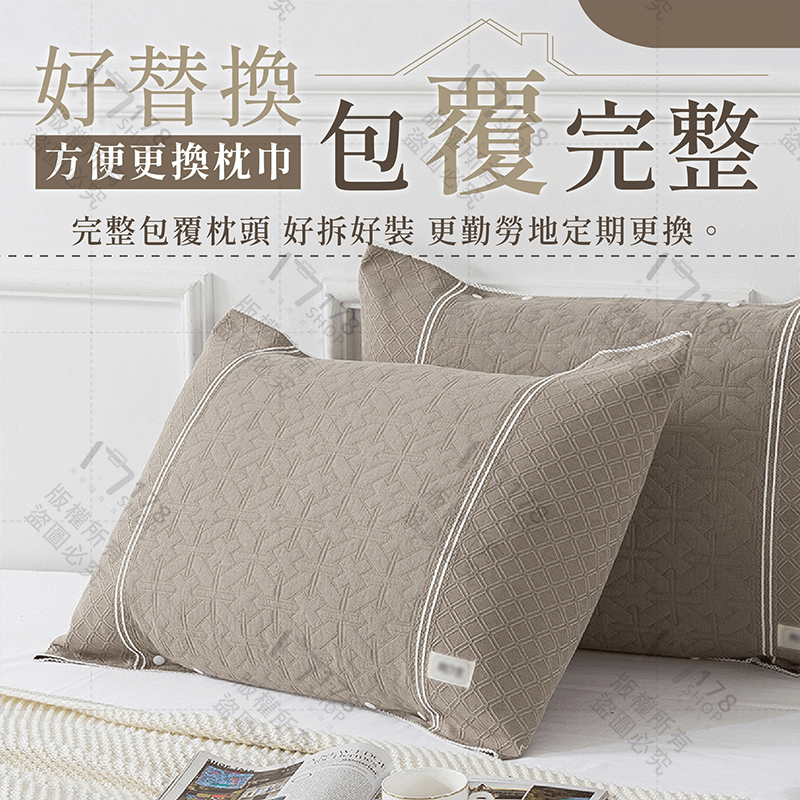 卡扣式枕巾【178小舖】卡扣式三層紗枕巾 卡扣枕頭巾 枕頭巾 枕巾 卡扣枕巾 純棉枕巾 防滑枕巾 壓扣枕巾 吸汗枕巾-細節圖7