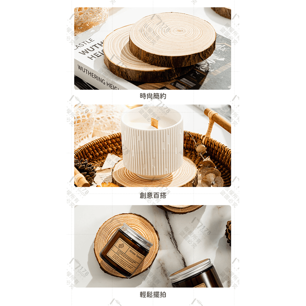 原木松木墊【178小舖】松木片 原木片 圓木片 木頭杯墊 木頭底座 原木 木頭 木杯墊 原木墊 杯墊 拍照道具 拍攝道具-細節圖7