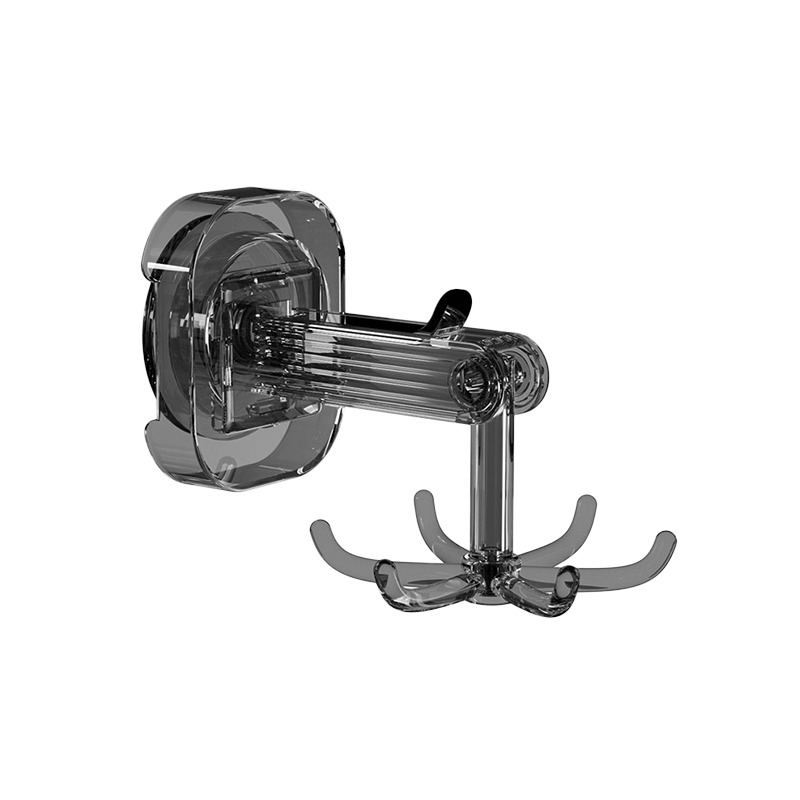 六爪旋轉吸盤掛勾【透灰】