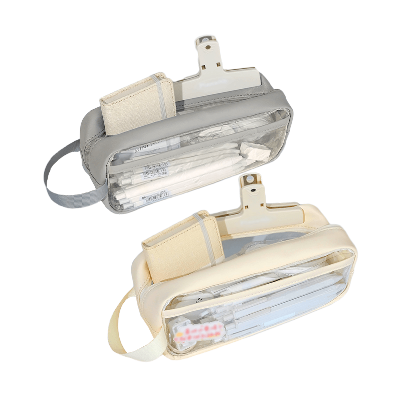 透明筆袋【178小舖】透明鉛筆盒 透明鉛筆袋 筆袋 鉛筆盒 鉛筆袋 大容量筆袋 文具袋 考試筆袋 雙層筆袋 筆袋大容量-細節圖2