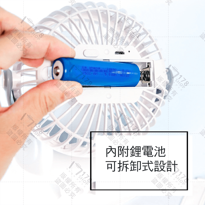 KINYO 多功能式小風扇【178小舖】夾立兩用 USB充電風扇 嬰兒車風扇 推車風扇 桌上型電風扇 夾扇 電風扇-細節圖6