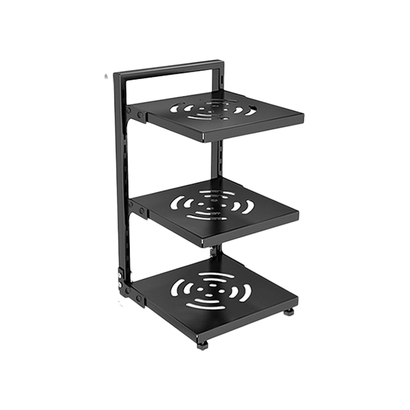 3層-黑色-可調節多層鍋架