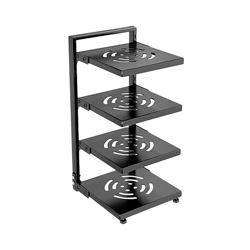 4層-黑色-可調節多層鍋架(只限宅配)