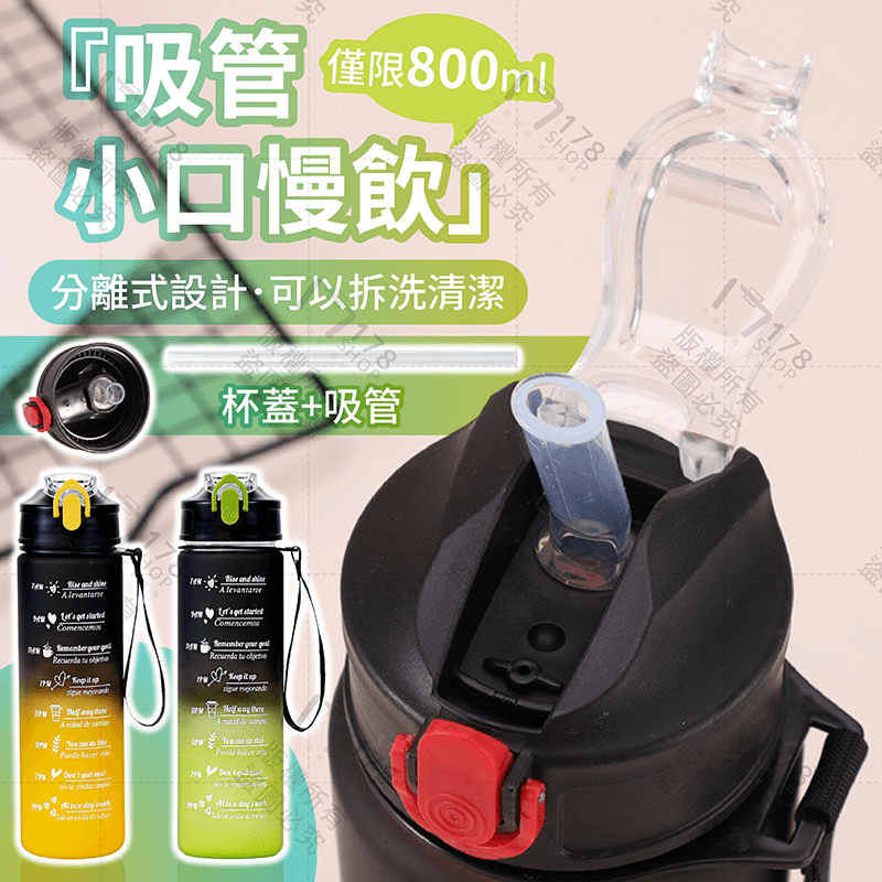 直飲運動水杯【178小舖】運動水壺 大容量水壺 冷水壺 環保杯 防摔水壺 健身水杯 蓋杯水壺 漸層水壺 夏天水壺 磨砂-細節圖5
