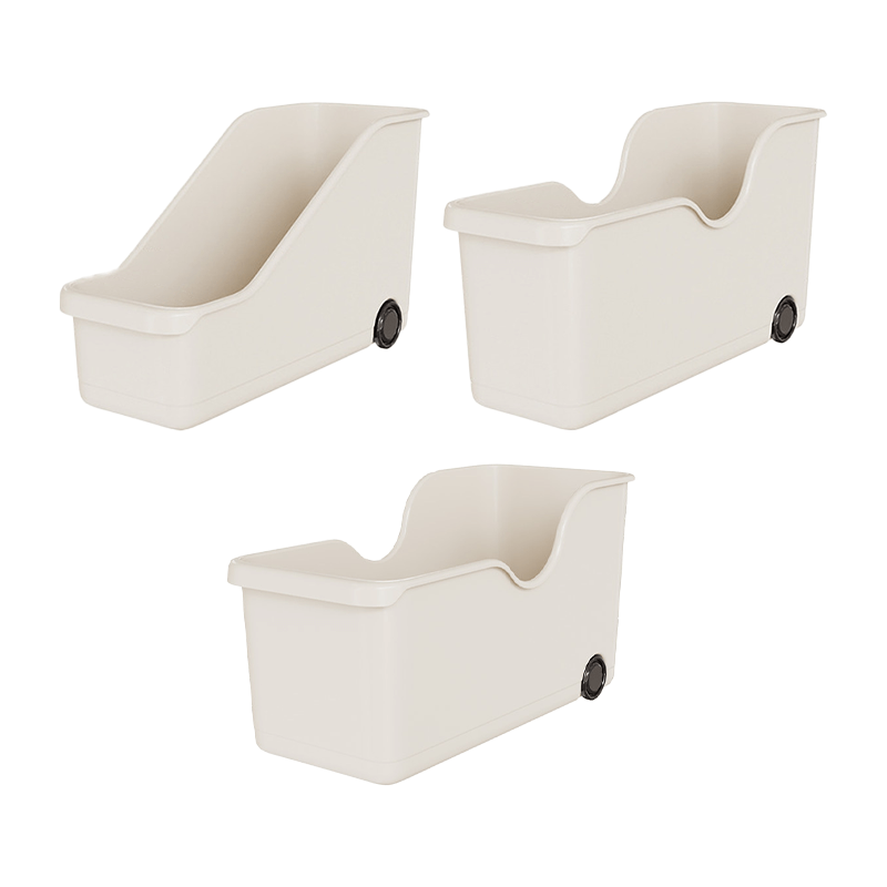 櫥櫃滾輪收納盒【178小舖】廚房收納盒 鍋蓋收納 碗盤收納盒 櫥櫃收納盒 廚下收納 鍋具收納 置物盒 收納籃 日式收納盒-細節圖2