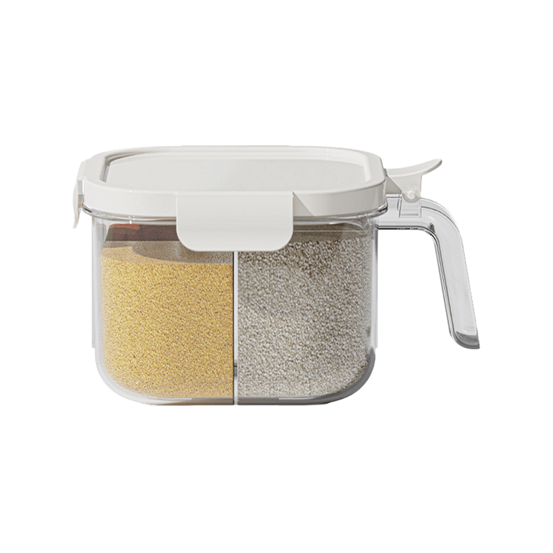 4格-多格調味盒-奶油色蓋子