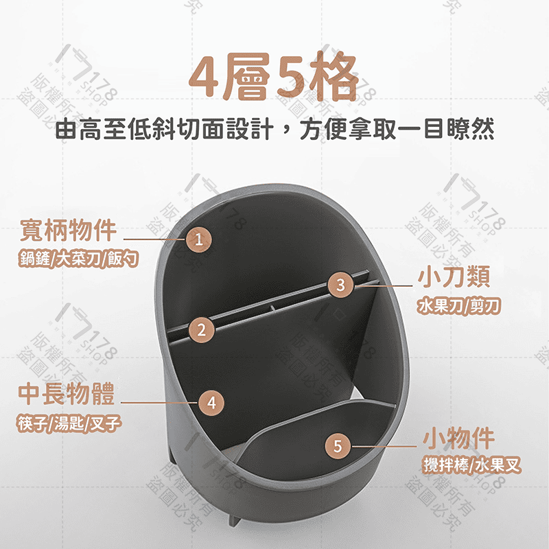 餐具瀝水置物架 5格收納【178小舖】筷子瀝水架 筷子收納架 瀝水架 餐具瀝水架 餐具收納 瀝水籃 筷子捅 廚房收納-細節圖6