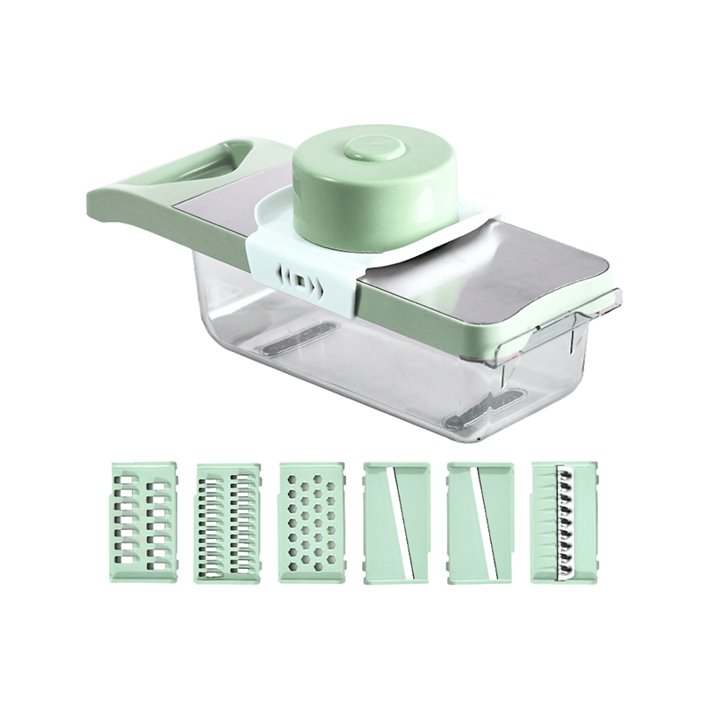 多功能 切菜神器 6種刀片【178小舖】切菜機 刨絲器 切片器 磨泥器 搗蒜器 刨片器 切絲器 削皮刀 切菜器 廚房備料-細節圖2