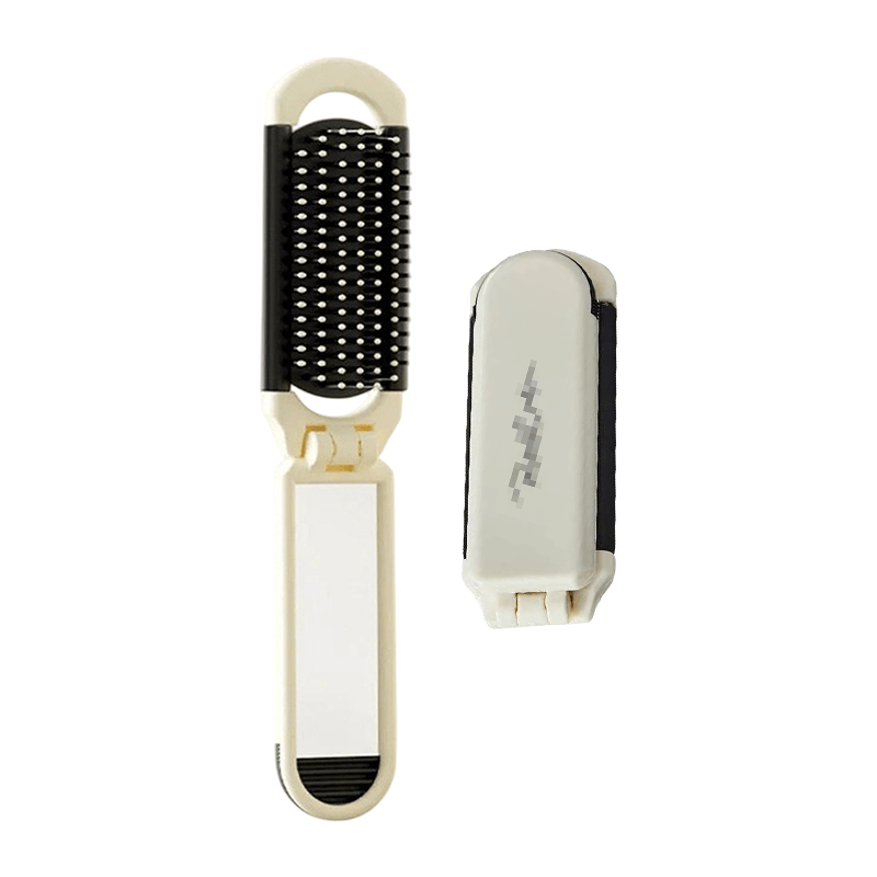 奶白色-鏡子可抽