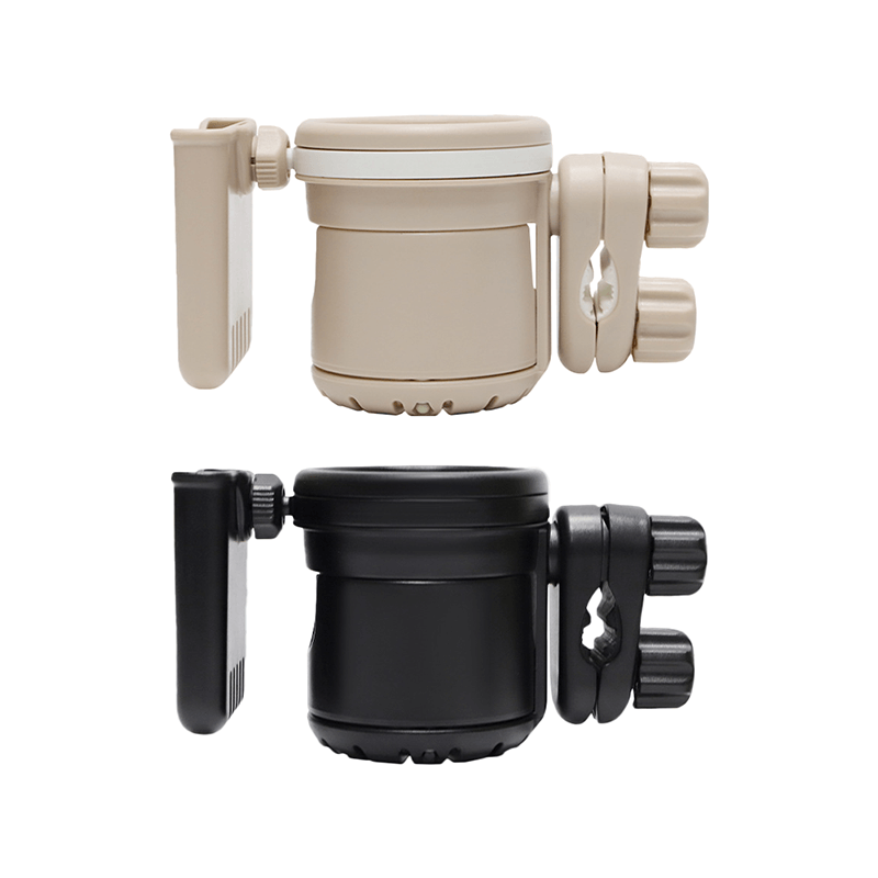 多功能推車杯架 三合一【178小舖】推車杯架 嬰兒車杯架 手推車杯架 雙層杯架 推車水杯架 推車飲料架 杯架 奶瓶架-細節圖2